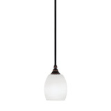 1 Light Stem Hung Mini Pendant 7.75 Inch Tall by Toltec - 23-BC-615