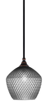 1 Light Stem Hung Small Pendant 10.5 Inch Tall by Toltec - 23-BC-4922