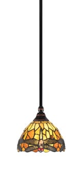 Any 1 Light Art Glass Small Pendant 7 Inch Wide by Toltec - 23-7-6-