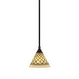 Any 1 Light Stem Small Pendant 7 Inch Wide by Toltec - 23-7-65-