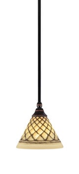 Any 1 Light Stem Small Pendant 7 Inch Wide by Toltec - 23-7-65-