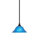 Any 1 Light Steel Small Pendant 6.5 Inch Tall by Toltec - 23-10-65-