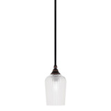 1 Light Stem Hung Mini Pendant 9.5 Inch Tall by Toltec - 23-BC-4250