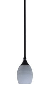 Stem 1 Light Stem Hung Matrix Glass Mini Pendant by Toltec - 23-7