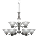 Revo 9 Light Small Chandelier by Toltec 249-1822