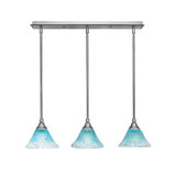 Any 3 Light Linear Pendant 24 Inch Length by Toltec - 25-7-625-24
