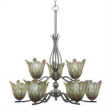 Revo 9 Light Small Chandelier by Toltec 249-2022