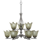 Revo 9 Light Small Chandelier by Toltec 249-2022 - 249-2022