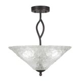 Revo 3 Light 16 Inch Wide Semi Flush Mount by Toltec - 242-161775