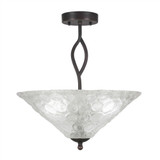 Revo 3 Light 16 Inch Wide Semi Flush Mount by Toltec - 242-161775