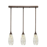 Any 3 Light Pendant 25.25 Inch Length by Toltec - 25-BRZ-5064