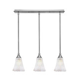 Any 3 Light Steel Mini Linear Pendant by Toltec - 25-55-625-2525