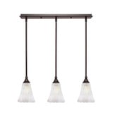Any 3 Light Steel Mini Linear Pendant by Toltec - 25-55-625-2525