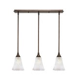Any 3 Light Pendant 25.5 Inch Length by Toltec - 25-BRZ-680