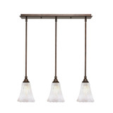Any 3 Light Pendant 25.5 Inch Length by Toltec - 25-BRZ-680