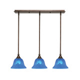 Any 3 Light Pendant 27 Inch Length by Toltec - 25-BRZ-454