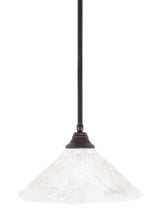 Any 1 Light Steel Large Pendant 9 Inch Tall by Toltec - 26-16-9-
