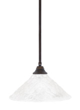 Any 1 Light Steel Large Pendant 9 Inch Tall by Toltec - 26-16-9-