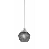 Odyssey 1 Light Stem Hung Mini Pendant 6.75 Inch and 6 Inch Wide by Toltec - 2601-46-2