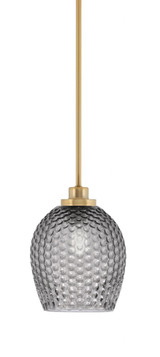 Odyssey 1 Light Stem Hung Mini Pendant 6.5 Inch and 6 Inch Wide by Toltec - 2601-49-0