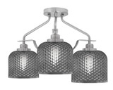 Odyssey 3 Light Semi Flush Mount 12.75 Inch and 16.75 Inch Wide by Toltec - 2607-46-1