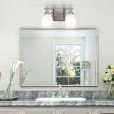 Odyssey 2 Light Matrix Glass Vanity Light 16 Inch Length by Toltec - 2612-BN-4021