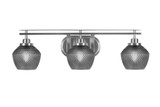 Odyssey 3 Light Bath Bar 8.25 Inch Tall and 27.5 Inch Length by Toltec - 2613-46-2