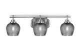 Odyssey 3 Light Bath Bar 8 Inch Tall and 27.75 Inch Length by Toltec - 2613-46-0