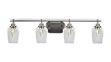 Odyssey 4 Light Vanity Light 38.25 Inch Length by Toltec - 2614-BN-210