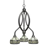 Bow 3 Light Small Chandelier by Toltec 263-1827
