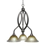 Bow 3 Light Medium Chandelier by Toltec 263-21265