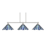 Odyssey 3 Light Large Linear Island Pendant 10.25 Inch Tall by Toltec - 2633-96