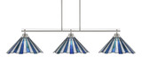 Odyssey 3 Light Large Linear Island Pendant 10.25 Inch Tall by Toltec - 2633-96