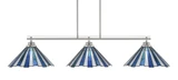Odyssey 3 Light Large Linear Island Pendant 10.25 Inch Tall by Toltec - 2633-96