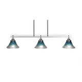 Odyssey 3 Light Oversized Linear Island Pendant 39 Inch Length by Toltec - 2636-39-75-39