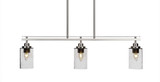 Odyssey 3 Light Oversized Linear Island Pendant 35.75 Inch Length by Toltec - 2636-3575-95-3575