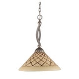 Bow 1 Light Large Pendant 20.5 Inch Tall by Toltec - 271-16-205-
