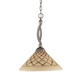 Bow 1 Light Large Pendant 20.5 Inch Tall by Toltec - 271-16-205-