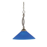 Bow 1 Light Large Pendant 19 Inch Tall by Toltec - 271-16-19-