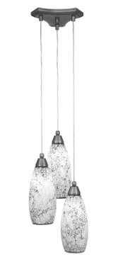 Europa 3 Light Small Pendant 14.25 Inch Tall by Toltec - 28-1075-1425-