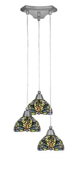 Europa 3 Light Medium Pendant 14.5 Inch Wide by Toltec - 28-145-675-