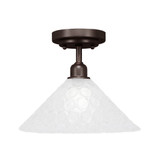 Vintage 1 Light 12 Inch Wide Semi Flush Mount by Toltec - 280-12925