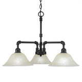 Vintage 3 Light Medium Chandelier by Toltec 283-242519 - 283-242519