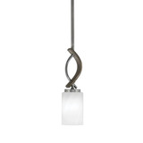 Monterey 1 Light Mini Pendant 12.75 Inch tall by Toltec - 2901-MBDW-3001