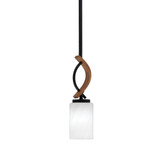 Monterey 1 Light Mini Pendant 12.75 Inch tall by Toltec - 2901-MBDW-3001