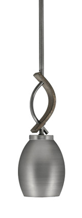 Monterey 1 Light Mini Pendant 12.75 Inch Wide by Toltec - 2901-GPDW-4029_P