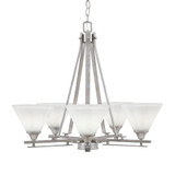 Uptowne 5 Light Medium Chandelier by Toltec 325-DG-302