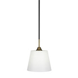Paramount 1 Light Small Pendant 11.25 Inch Tall by Toltec - 3401-10-1125-