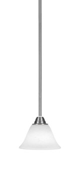 Paramount 1 Light Steel Small Pendant 9 Inch Tall by Toltec - 3401-7-9-