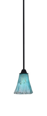 Paramount 1 Light Steel Stem Hung Mini Pendant 10.5 Inch Tall by Toltec - 3401-MB-680